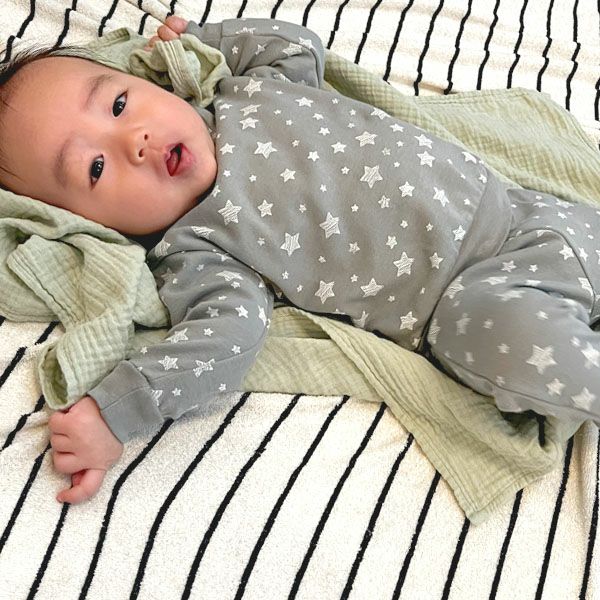 オーガニックコットン ベビーパジャマStar