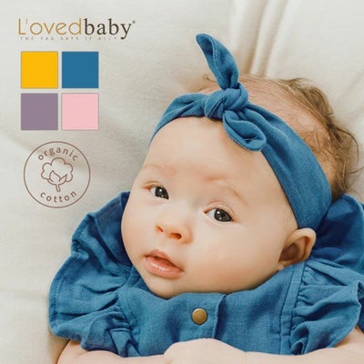 オーガニックコットン ベビーモスリン ヘッドバンド