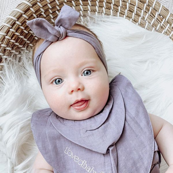 オーガニックコットン ベビーモスリン ヘッドバンド