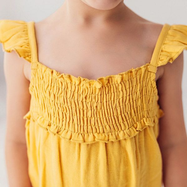 オーガニックコットン キッズモスリン サロペットパンツ