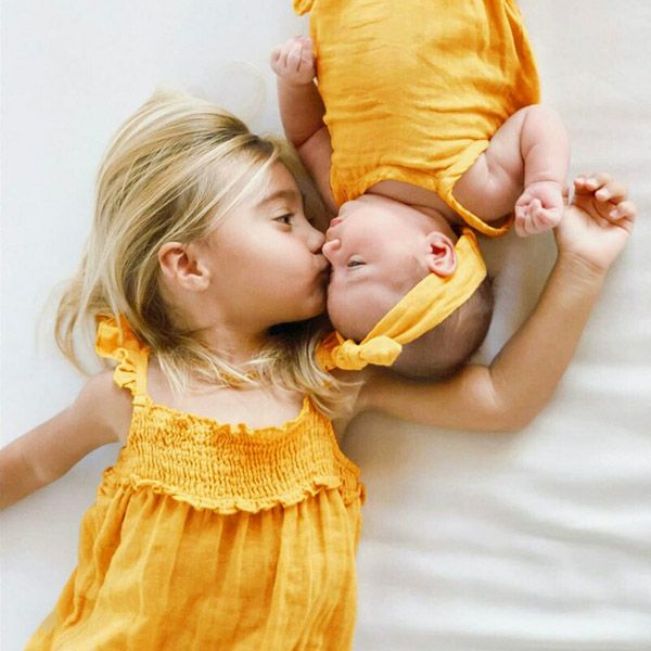 オーガニックコットン キッズモスリン サロペットパンツ