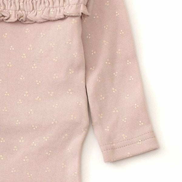 オーガニックコットン ベビースモッキング 足つきカバーオール Print（長袖）