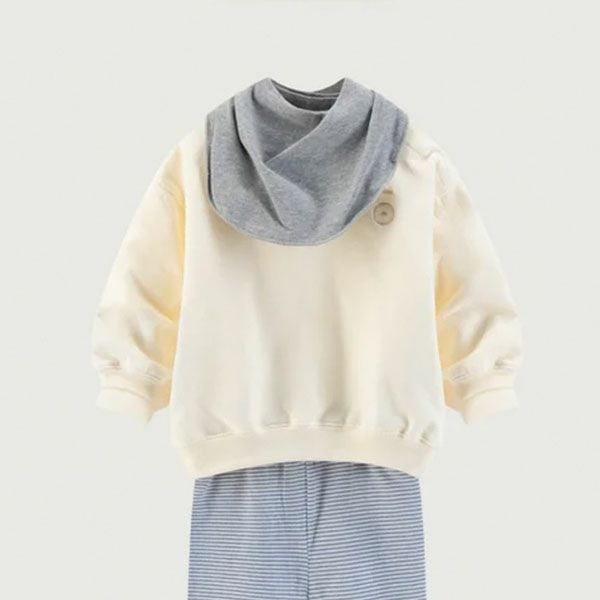 オーガニックコットン ベビー ドロップショルダースウェットシャツ