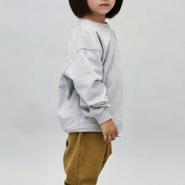 オーガニックコットン キッズ ドロップショルダースウェットシャツ