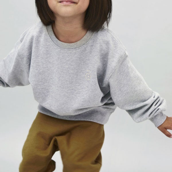 オーガニックコットン キッズ ドロップショルダースウェットシャツ