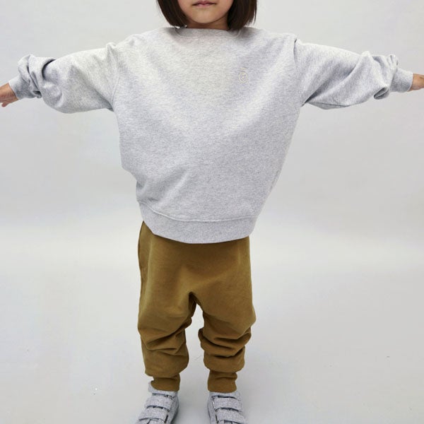 オーガニックコットン キッズ ドロップショルダースウェットシャツ