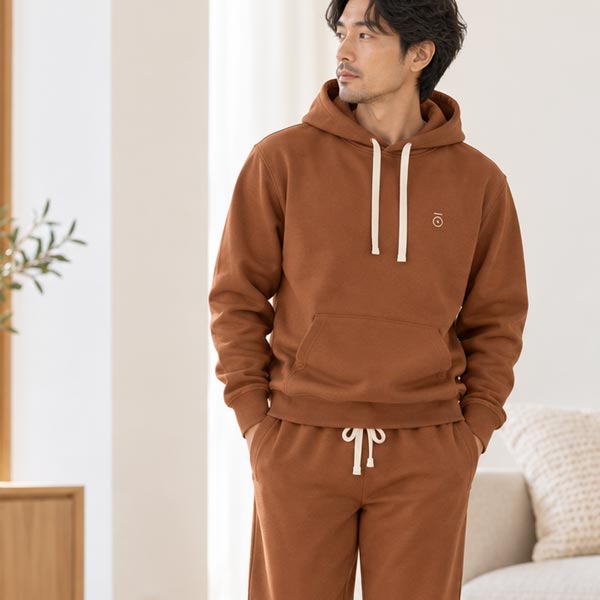 【SALE／20%OFF】 オーガニックコットン メンズ  プルパーカー