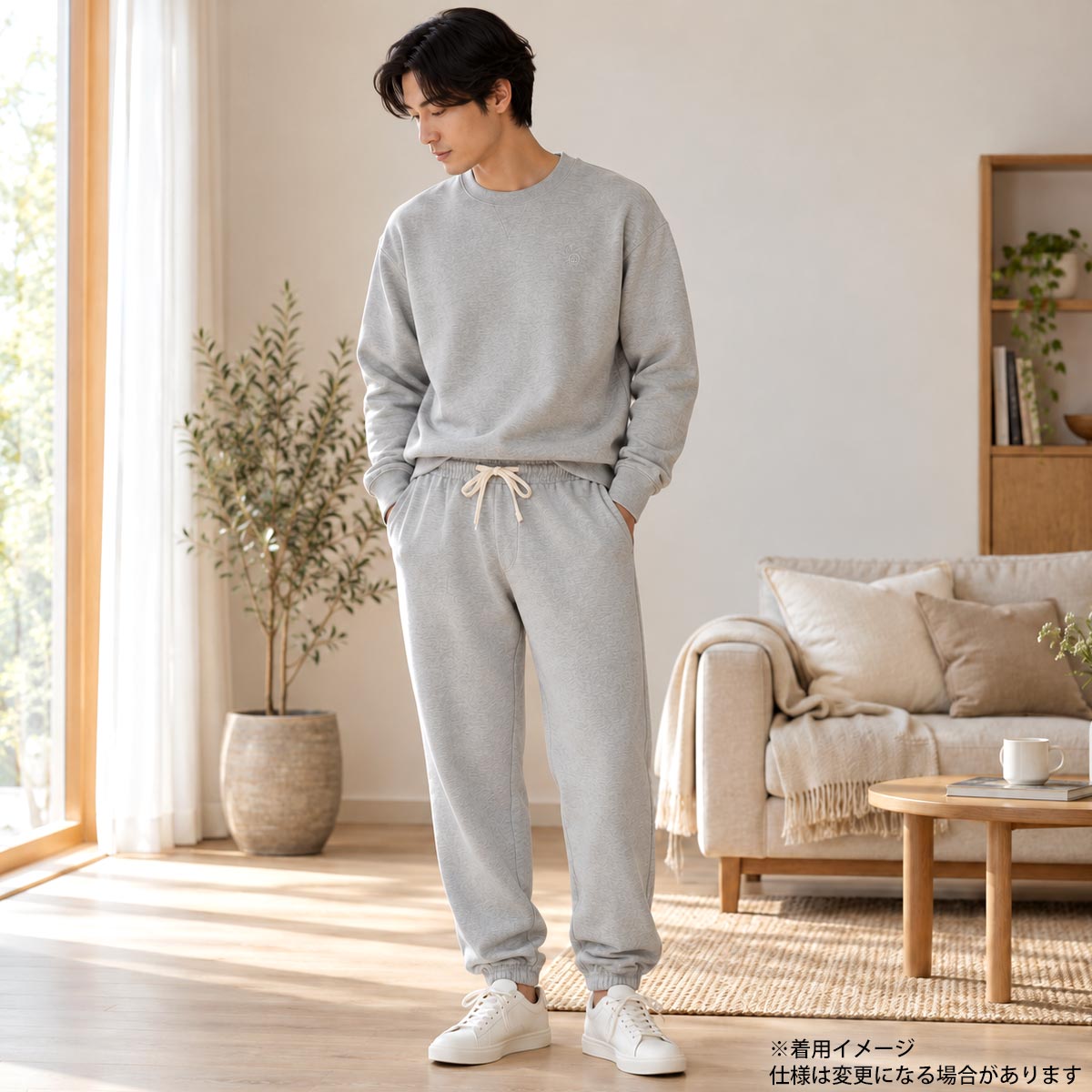 オーガニックコットン メンズ トラックパンツ