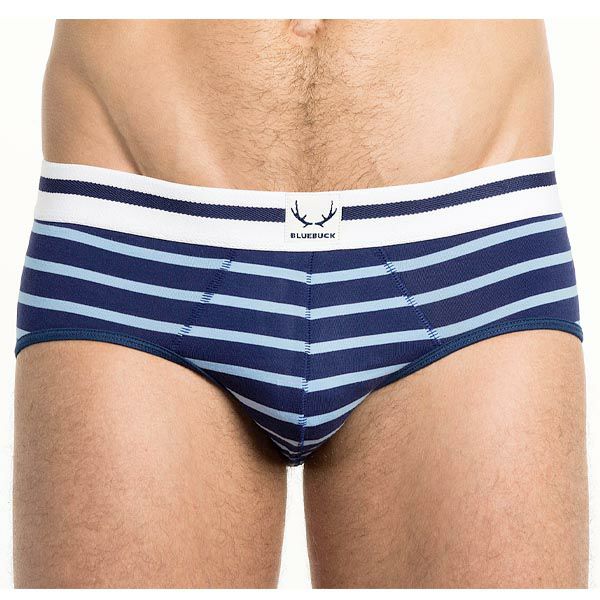 オーガニックコットン メンズブリーフ NAUTICAL Stripes