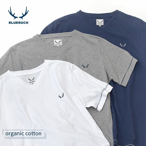 オーガニックコットン メンズVネックＴシャツ(半袖)
