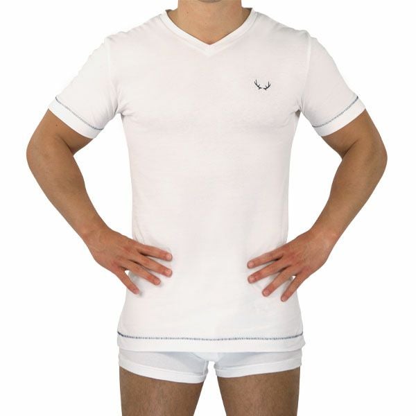 オーガニックコットン メンズVネックＴシャツ(半袖)