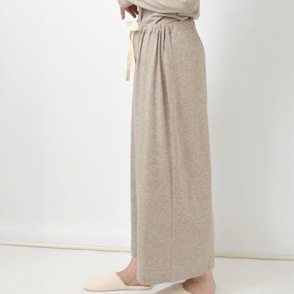 オーガニックコットン＆ヤク ギャザーパンツ グレー M