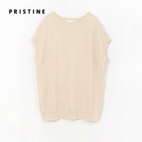 オーガニックコットン カステラニットベスト ナチュラル M