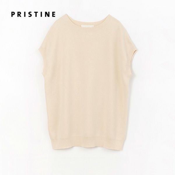 オーガニックコットン カステラニットベスト ナチュラル M