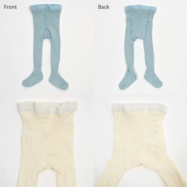 オーガニックコットン ベビーリブタイツ