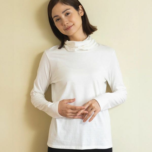 オーガニックコットン オフタートルトップ