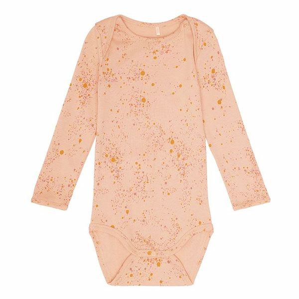 オーガニックコットン ベビーボディスーツMiniSplash(長袖)