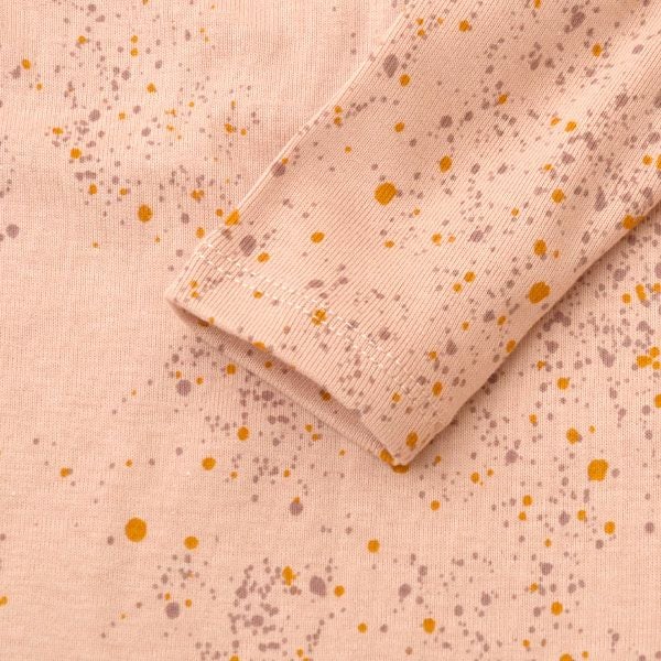 【SALE／20%OFF】 オーガニックコットン ベビー足つきカバーオールMiniSplash(長袖)