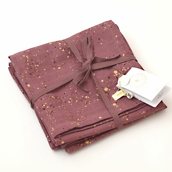 オーガニックコットン モスリンクロス 3枚セットMiniSplash