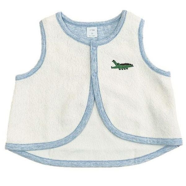 オーガニックコットン ベビー 起毛パイルベスト キキリン