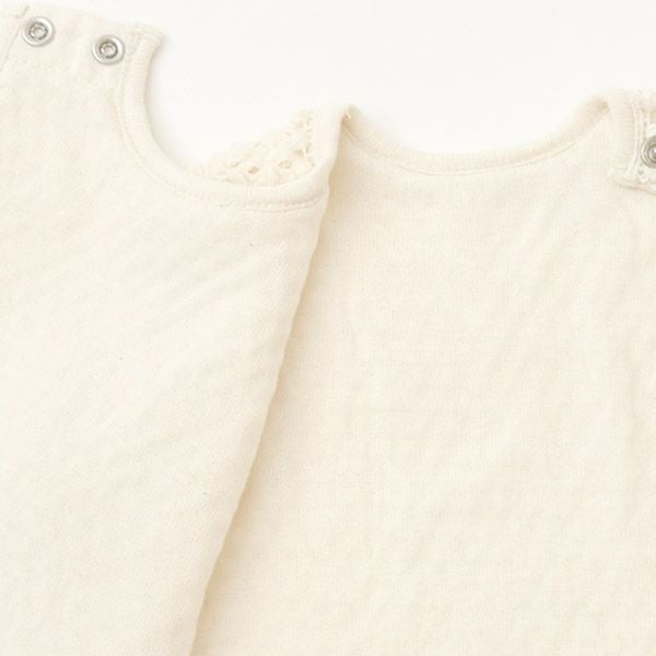 オーガニックコットン ベビー ソルブロンメッシュベスト アイボリー 50-80