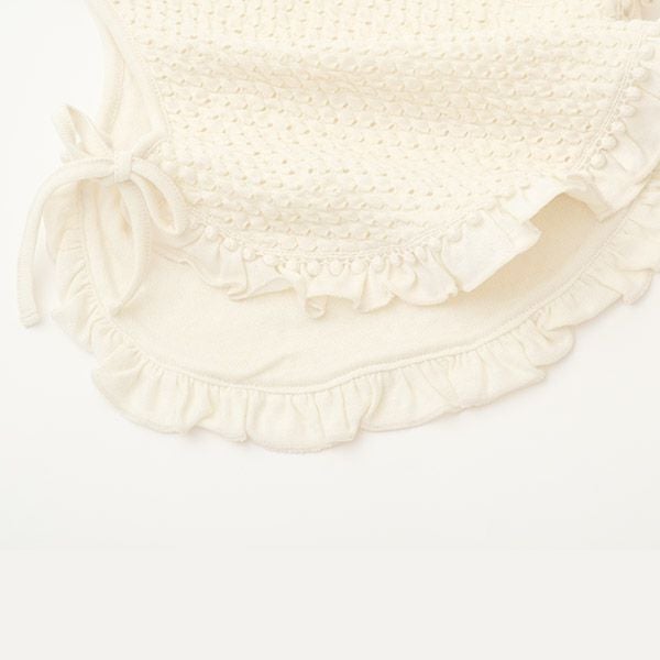 オーガニックコットン ベビー ソルブロンメッシュベスト アイボリー 50-80