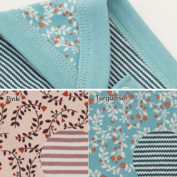 オーガニックコットン ベビー バンダナビブ Leaf