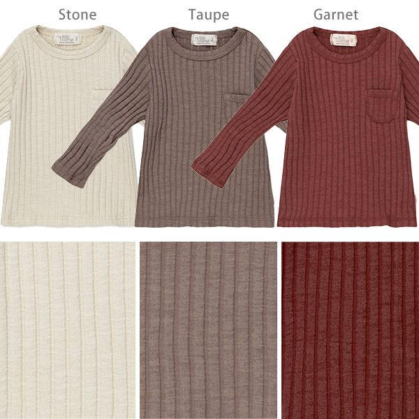 オーガニックコットン ベビーリブＴシャツ