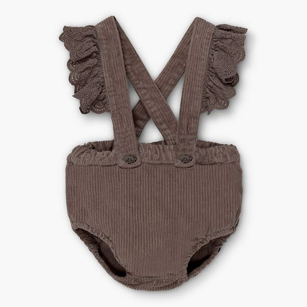 オーガニックコットン ベビーコーデュロイサスペンダー付ブルマ