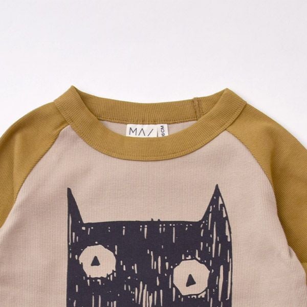 【SALE／20%OFF】 オーガニックコットン キッズリブラグランＴシャツ(長袖)