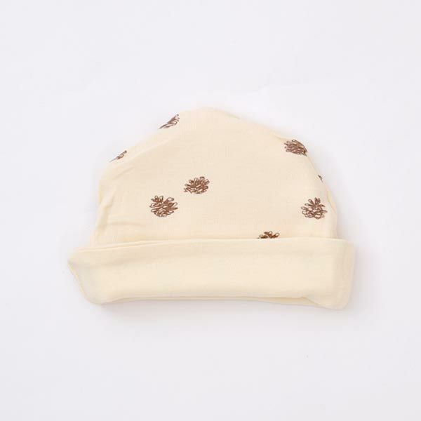 オーガニックコットン ベビー リバーシブルビーニーPinecone