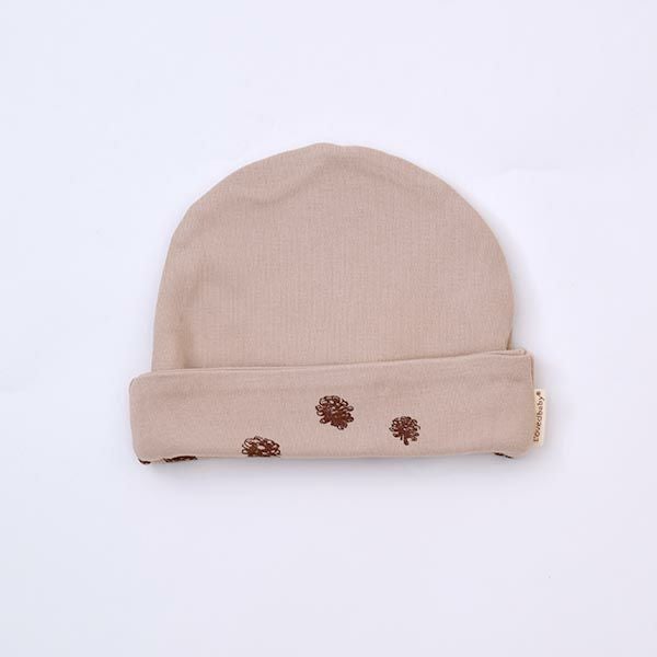 オーガニックコットン ベビー リバーシブルビーニーPinecone