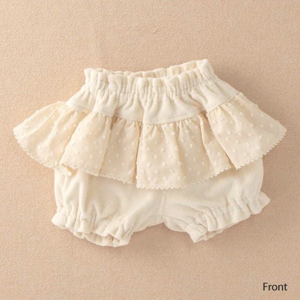 オーガニックコットン ベビースノーカットフリルパイルパンツ 80