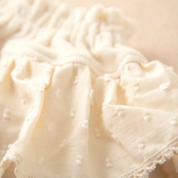 オーガニックコットン ベビースノーカットフリルパイルパンツ 80