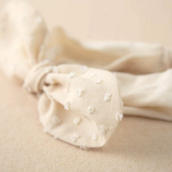 オーガニックコットン ベビーヘアバンド チェンジリボン 3種類