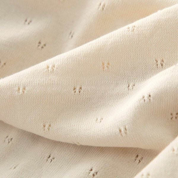 オーガニックコットン 【王冠】ニットアフガン ナチュラル 82×82