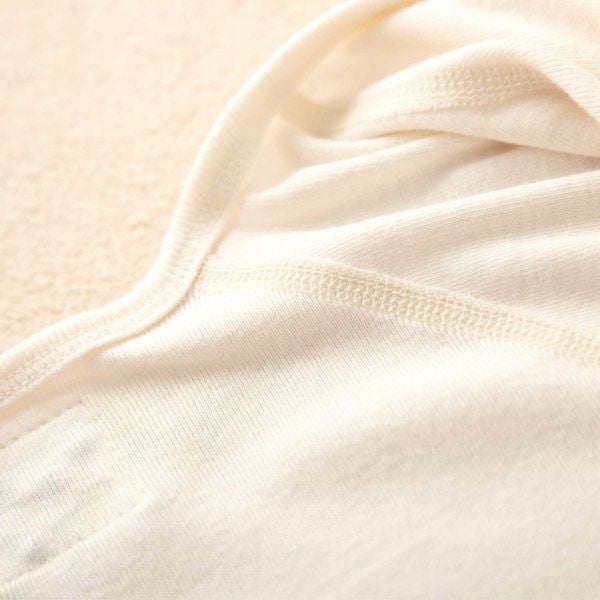 オーガニックコットン ベビー背守り短肌着 つる 70