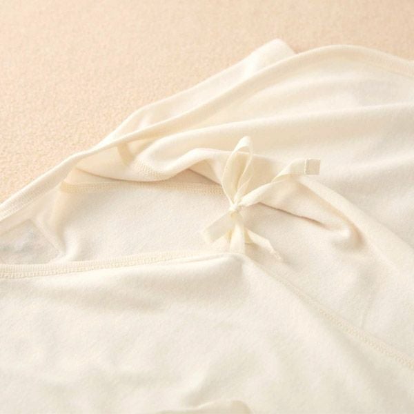 オーガニックコットン ベビー背守り短肌着 つる 70