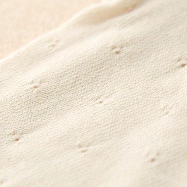 オーガニックコットン ベビーニットカーディガン フラワー 80