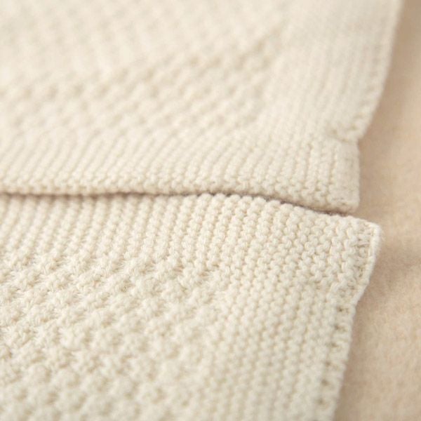 オーガニックコットン ベビーニットベスト ボタン 80