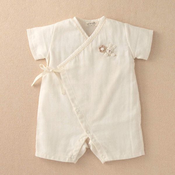 オーガニックコットン ベビー【手編みモチーフ】ガーゼグレコ