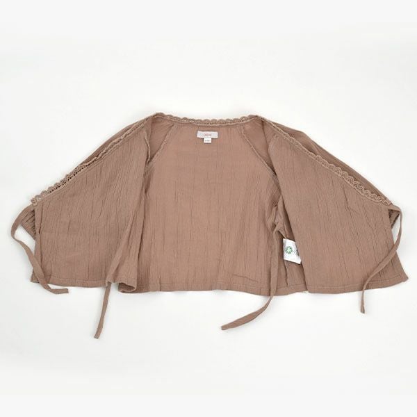 オーガニックコットン ベビークレープカシュクールブラウス(長袖)