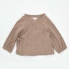 オーガニックコットン ベビークレープカシュクールブラウス(長袖)