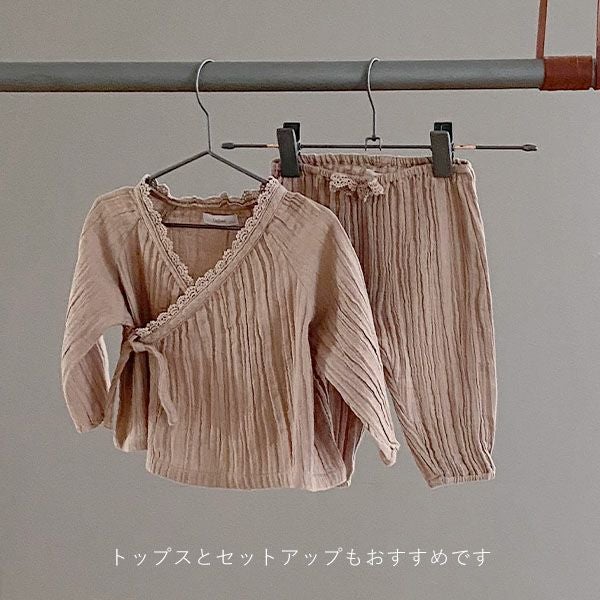 オーガニックコットン ベビークレープパンツ