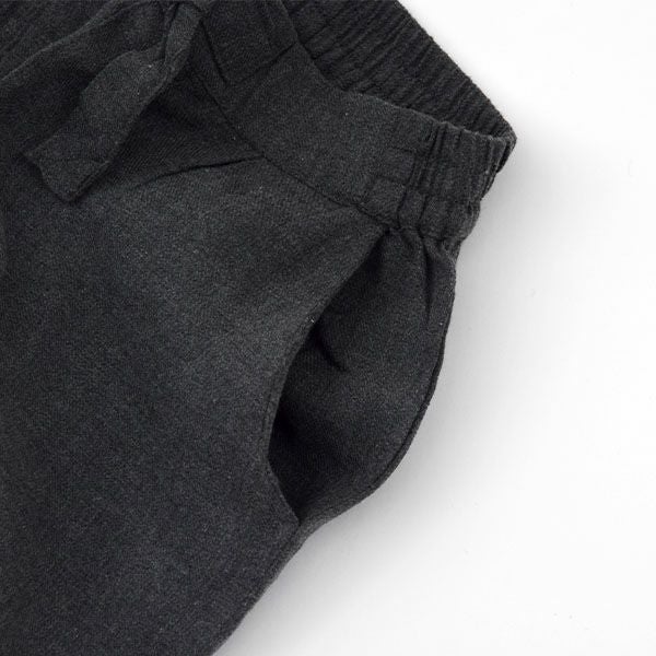 オーガニックコットン キッズフランネルテーパードパンツ