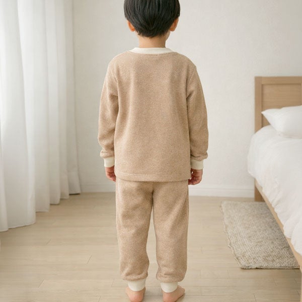 オーガニックコットン キッズ裏起毛あったかパジャマ | オーガニック