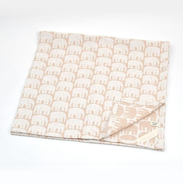 オーガニックコットン フィンレイソン エレファンティ ベビーおくるみ 108×108