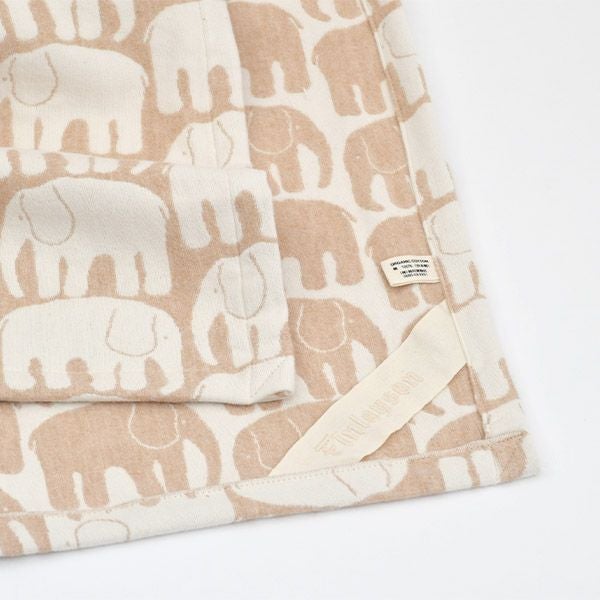 オーガニックコットン フィンレイソン エレファンティ ひざ掛け 100×68