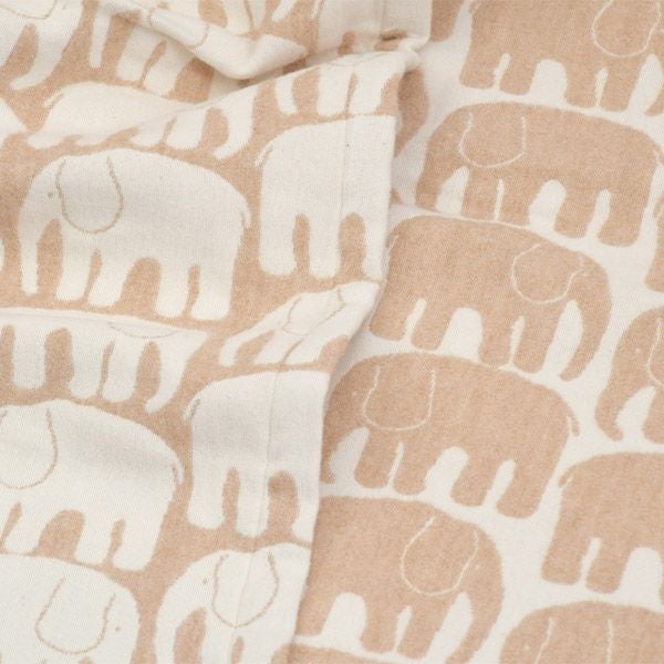 オーガニックコットン フィンレイソン エレファンティ ひざ掛け 100×68