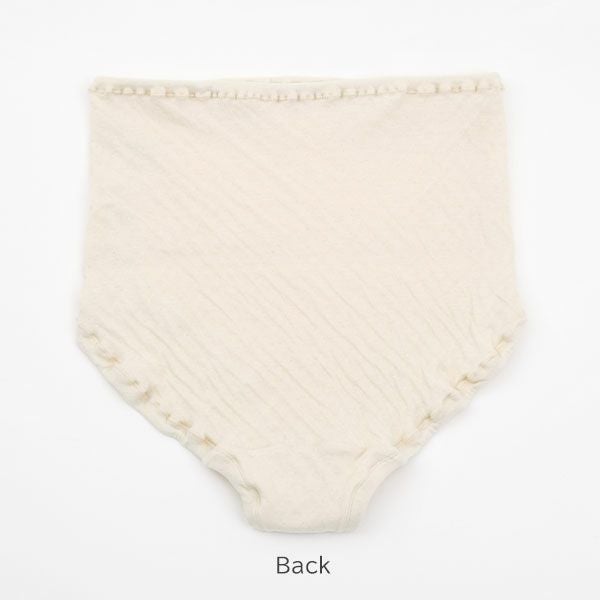 オーガニックコットン ソフト接結 ハイウエストショーツ（マタニティ兼用）